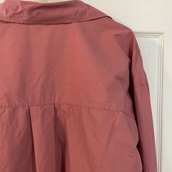 ZARA Long-Sleeve Button-Up Pink Blouse - Picture 4 of 5